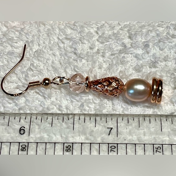 🌸genuine fresh water pearl and copper/rose hematite-classics! - Picture 5 of 7